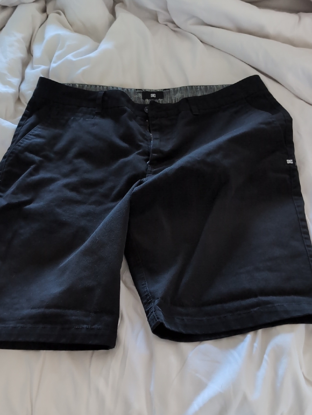 DC Men’s Black Flat Front Shorts